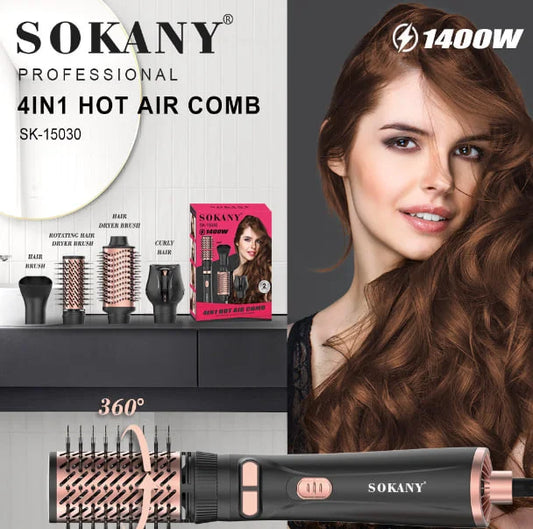 طقم استشوار دوار سوكاني SK-15030 4*1